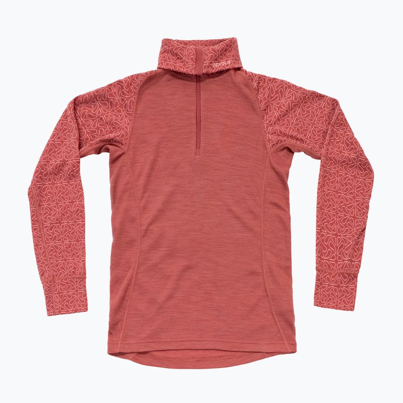 Дамски термоактивен суитшърт Devold Duo Active Merino 205 Zip Neck marsala 5