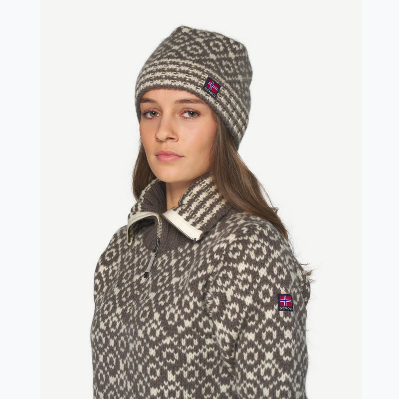 Зимна шапка Devold Svalbard Wool falcon/offwhite 2