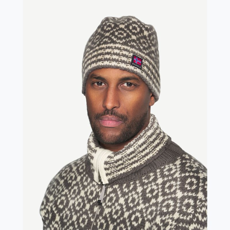 Зимна шапка Devold Svalbard Wool falcon/offwhite 3