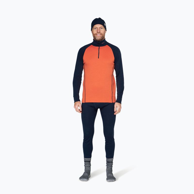 Мъжки термоактивен суитшърт Devold Duo Active Merino 205 Zip Neck brick 2