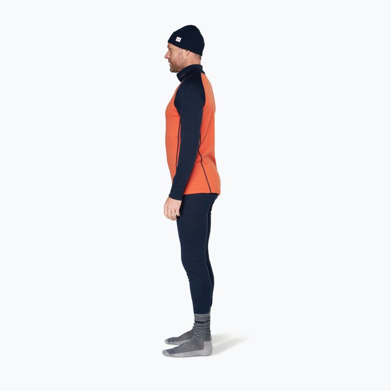 Мъжки термоактивен суитшърт Devold Duo Active Merino 205 Zip Neck brick 4