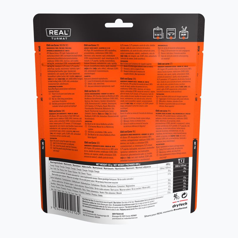 Лиофилизирана храна Real Turmat Chili Con Carne 133 g 2