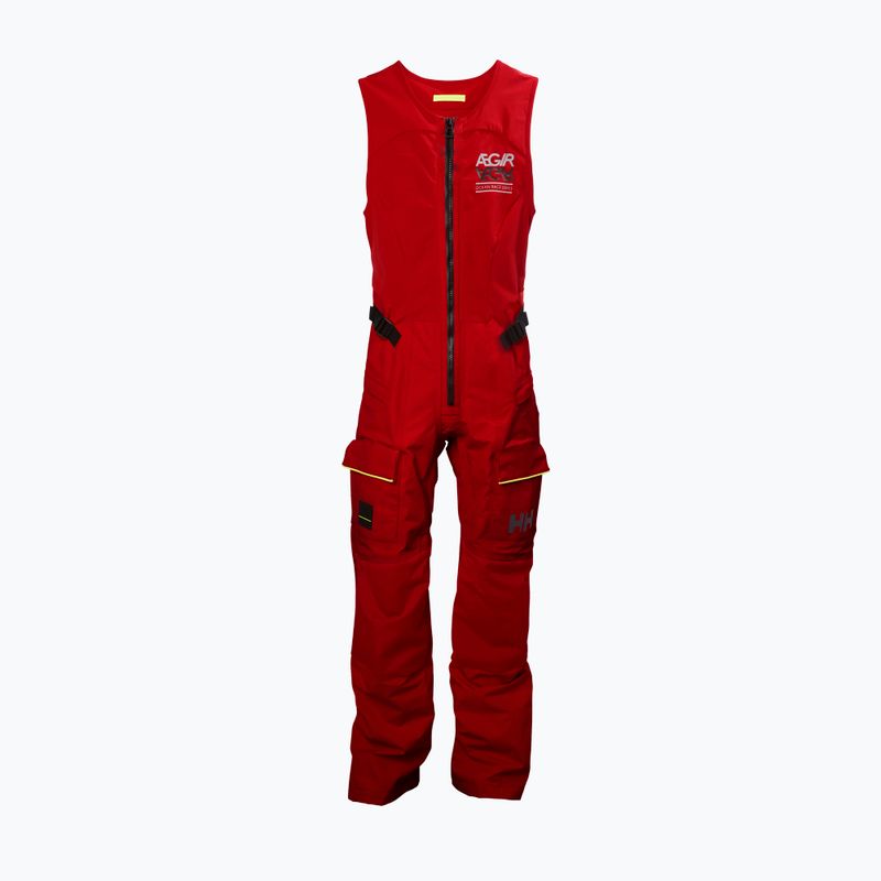 Дамски ветроходен костюм Helly Hansen Aegir Race Salopette alert red