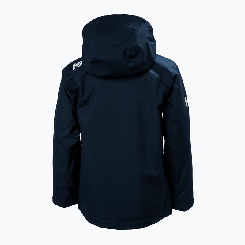 Детско ветроходно яке Helly Hansen Crew Midlayer navy 2