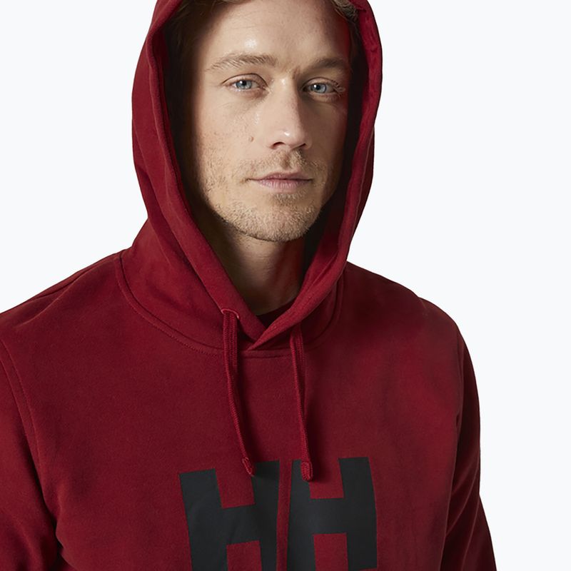 Мъжка качулка Helly Hansen HH Logo burgundy 33977_215 3