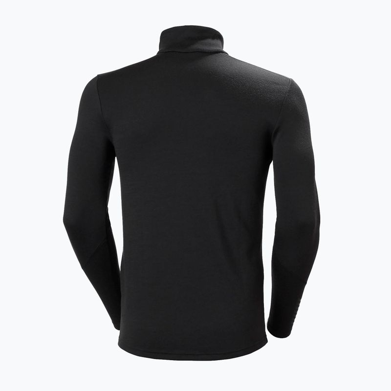 Мъжки термоактивен суитшърт Helly Hansen Lifa Merino Midweight 1/2 Zip black 2
