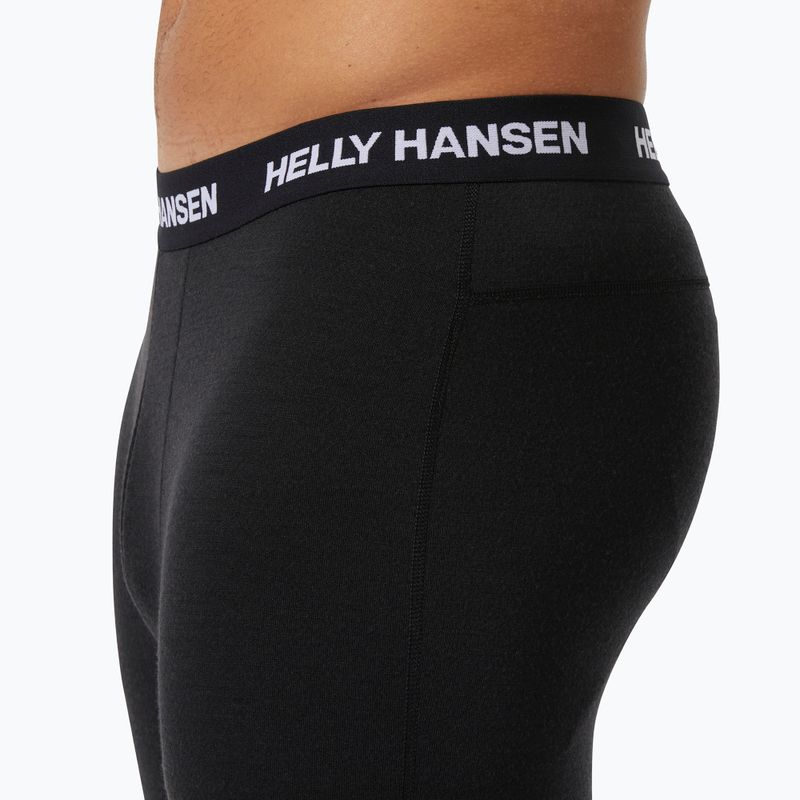 Мъжки термоактивни панталони Helly Hansen Lifa Merino Midweight 3/4 black 3