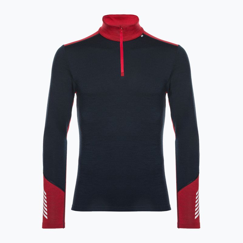 Мъжки термален суитшърт Helly Hansen Lifa Merino Midweight 1/2 Zip, тъмносин
