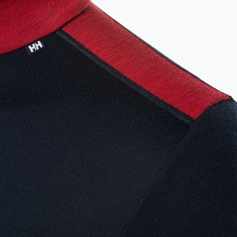 Мъжки термален суитшърт Helly Hansen Lifa Merino Midweight 1/2 Zip, тъмносин 3