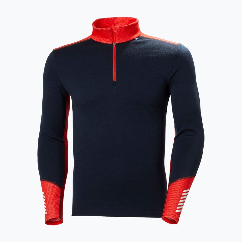 Мъжка термоактивна блуза Helly Hansen Lifa Merino Midweight 1/2 Zip navy 5