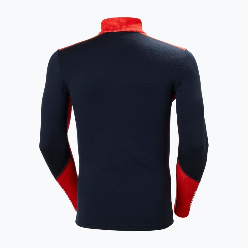 Мъжка термоактивна блуза Helly Hansen Lifa Merino Midweight 1/2 Zip navy 6