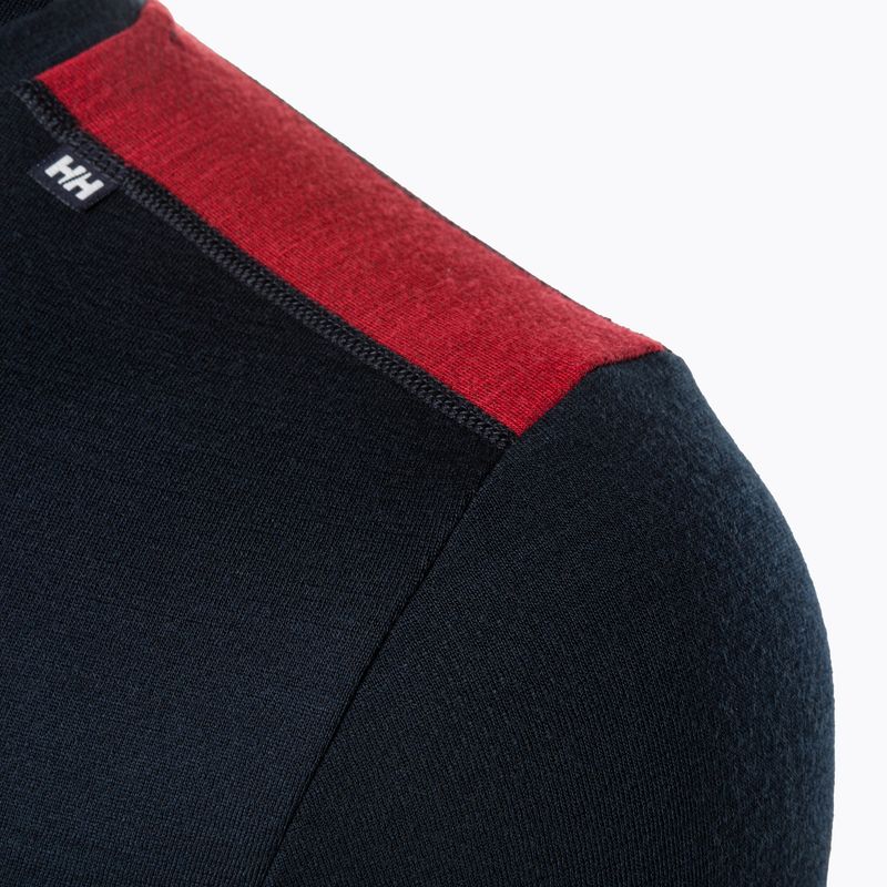 Мъжка термоактивна блуза Helly Hansen Lifa Merino Midweight Crew navy/598 3