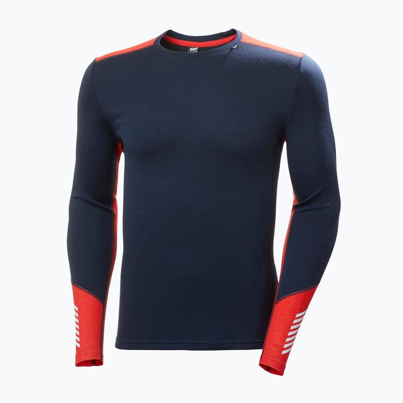 Мъжка термоактивна блуза Helly Hansen Lifa Merino Midweight Crew navy/598 5