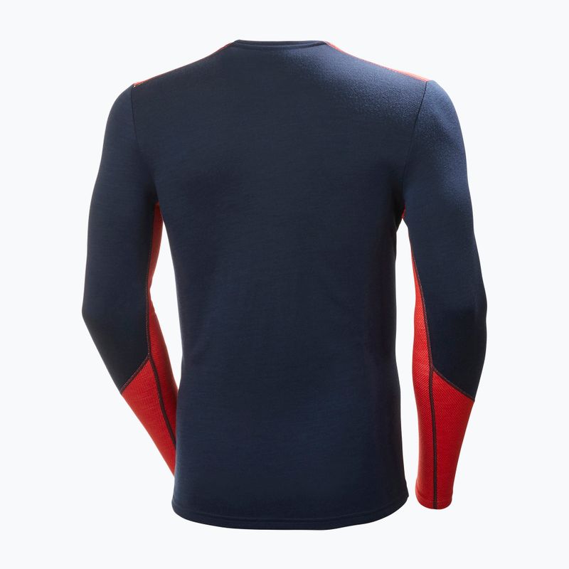 Мъжка термоактивна блуза Helly Hansen Lifa Merino Midweight Crew navy/598 6