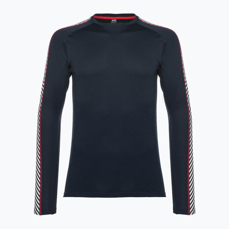 Мъжки Helly Hansen Lifa Active Stripe Crew термален суитшърт в тъмносин цвят 5