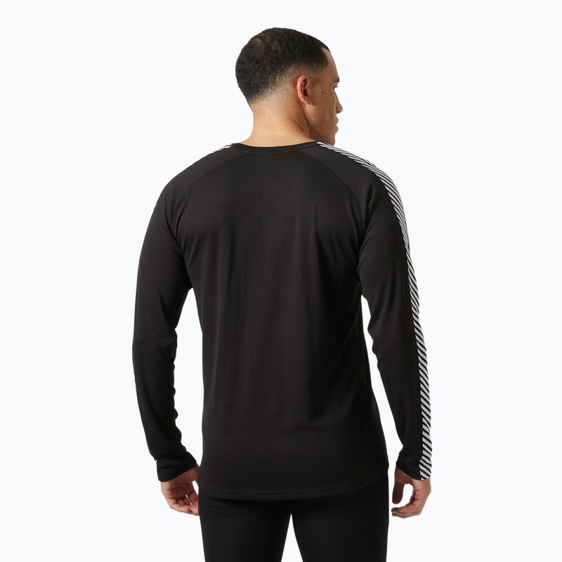 Мъжки Helly Hansen Lifa Active Stripe Crew термо ръкав с дълъг ръкав черен 2