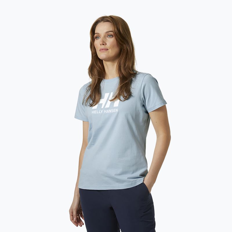 Дамска тениска за трекинг Helly Hansen HH Logo blue 34112_582