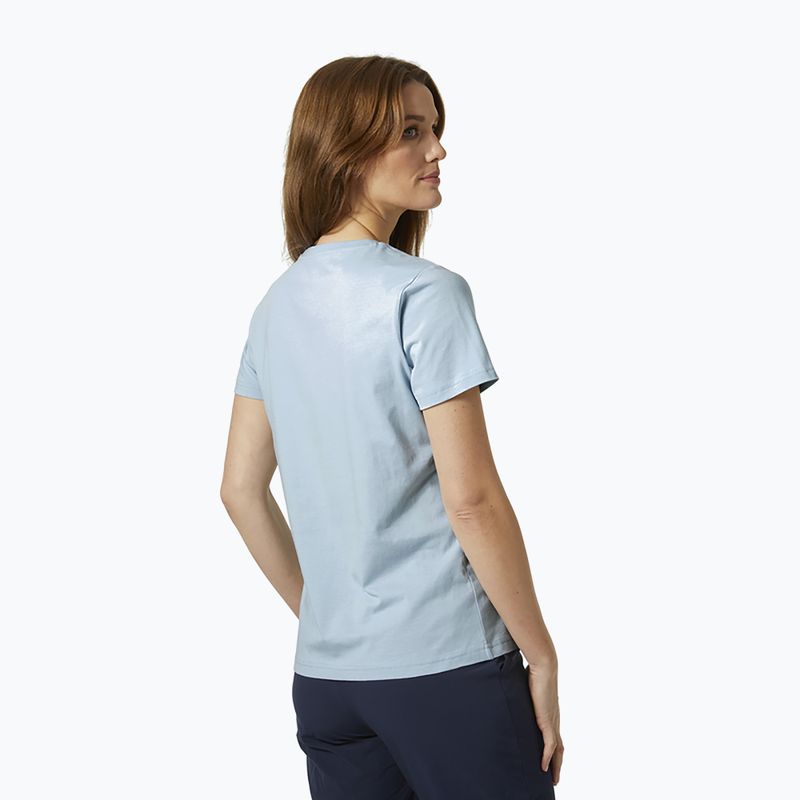 Дамска тениска за трекинг Helly Hansen HH Logo blue 34112_582 2