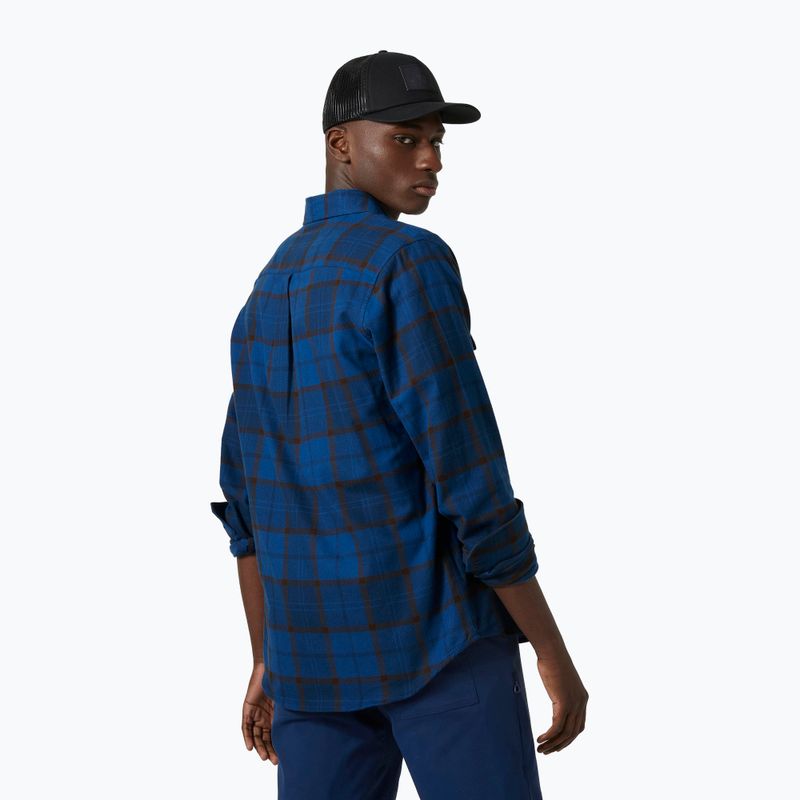 Helly Hansen мъжка риза Lokka Organic Flannel LS синя/черна 62731_755 2