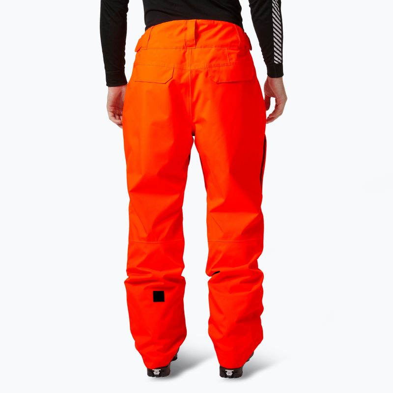 Мъжки скиорски панталони Helly Hansen Sogn Cargo neon orange 2