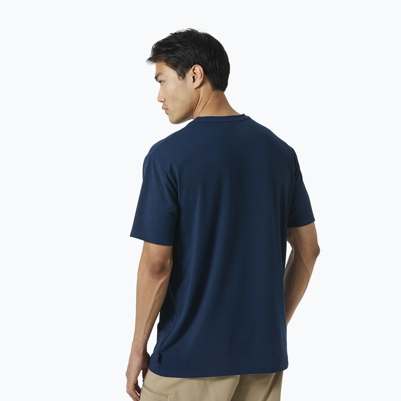 Helly Hansen Skog Recycled Graphic мъжка тениска за трекинг тъмносиня 63083_584 2