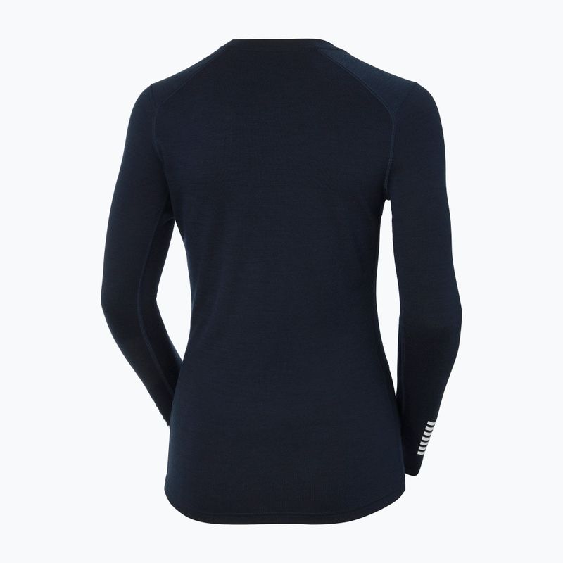 Дамска термоактивна блуза Helly Hansen Lifa Merino Midweight Graphic Crew navy star pixel 10