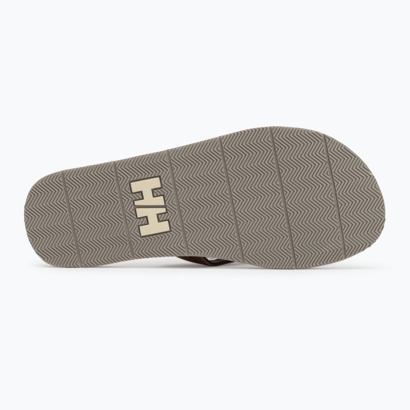 Мъжки джапанки Helly Hansen Seasand 2 Leather Sandals espresso / fallen rock / c 4