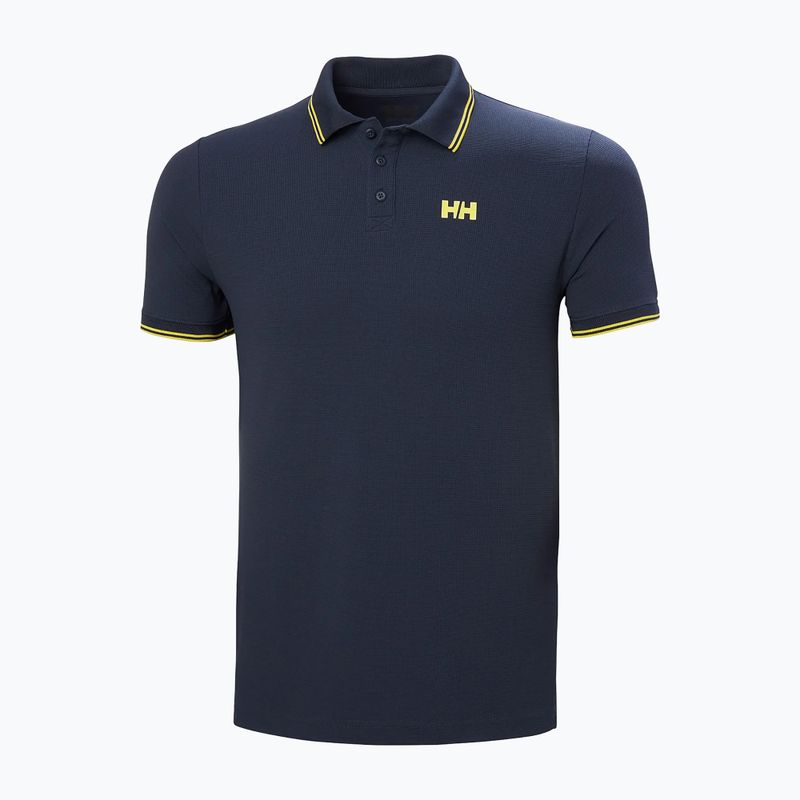 Мъжка поло тениска Helly Hansen Kos Polo navy/gold rush 5