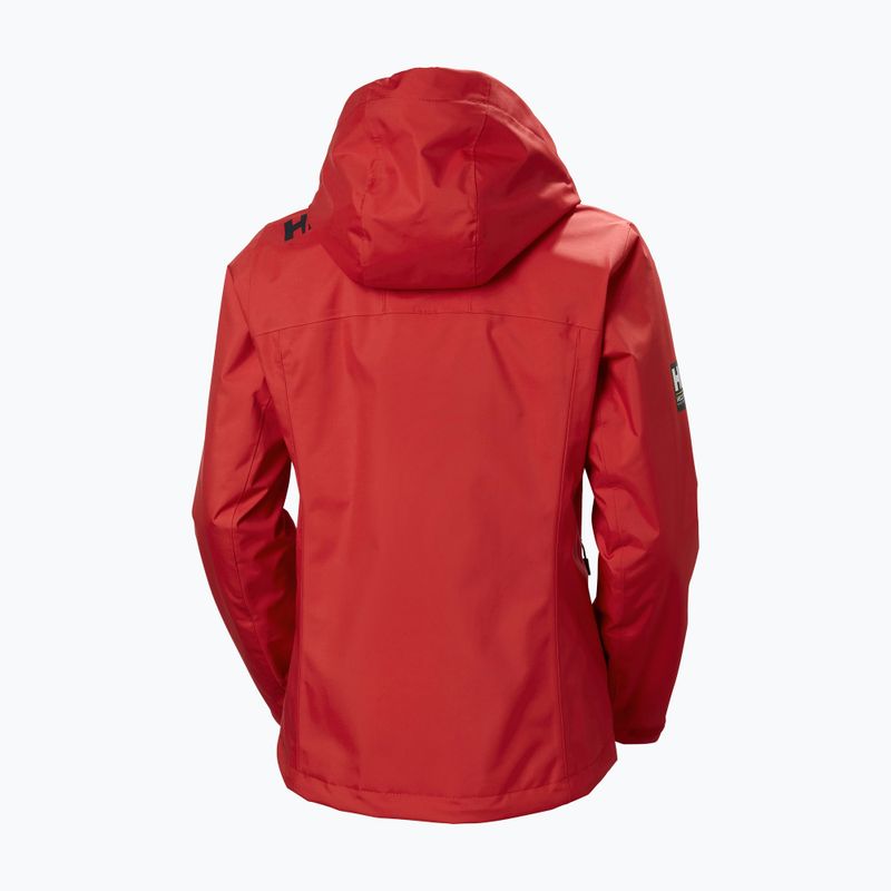 Дамско яке за ветроходство Helly Hansen Crew Hooded Midlayer 2.0 red 2