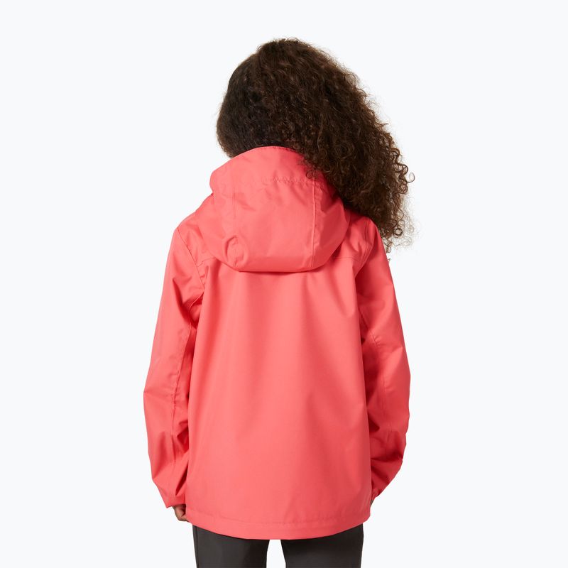 Детско ветроходно яке Helly Hansen Crew Hooded JR sunset pink 2