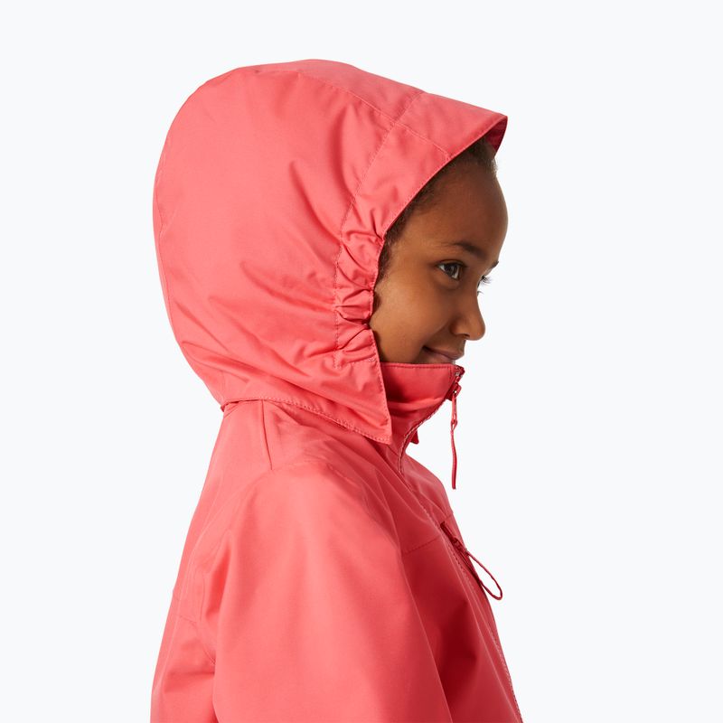 Детско ветроходно яке Helly Hansen Crew Hooded JR sunset pink 3