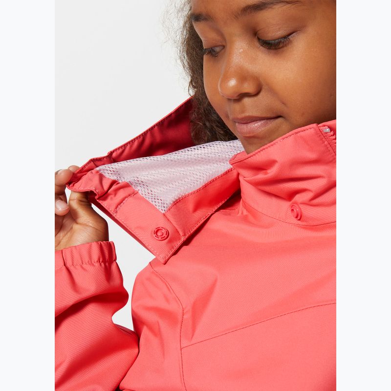 Детско ветроходно яке Helly Hansen Crew Hooded JR sunset pink 4