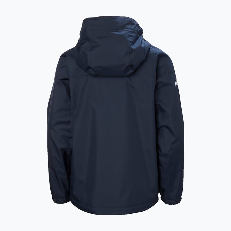 Детско ветроходно яке Helly Hansen Crew Hooded JR navy 2