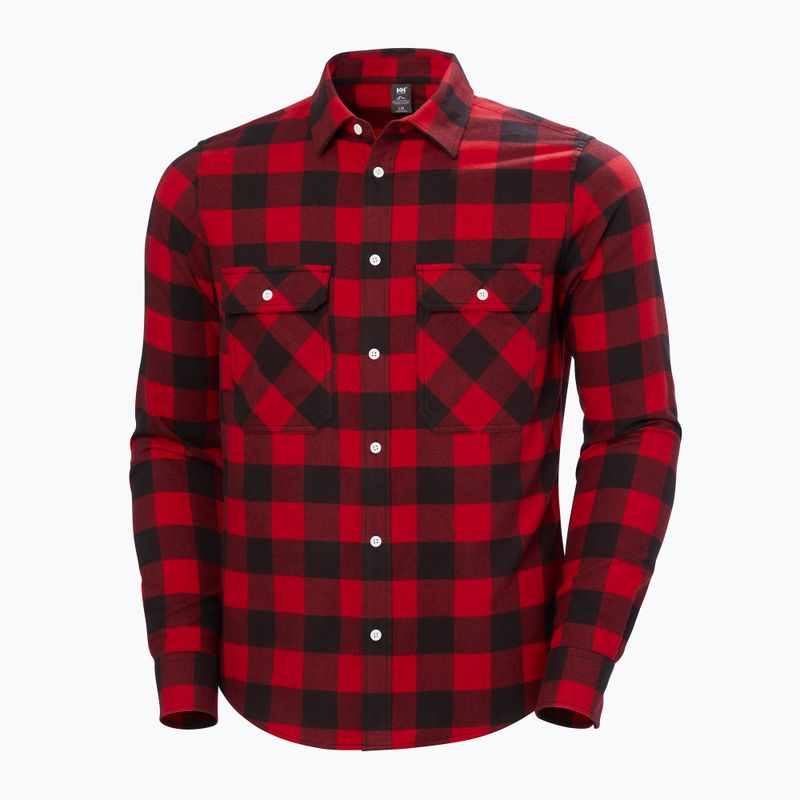 Мъжка риза Helly Hansen Lokka Organic Flannel red buffalo check 5