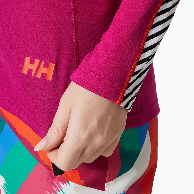 Дамска термоактивна блуза Helly Hansen Lifa Active Stripe Crew magenta 2.0 3