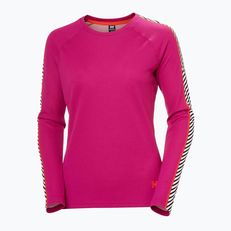 Дамска термо блуза с дълъг ръкав Helly Hansen Lifa Active Stripe Crew magenta 2.0  4