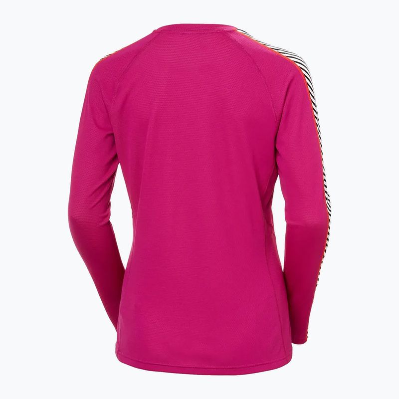 Дамска термоактивна блуза Helly Hansen Lifa Active Stripe Crew magenta 2.0 5
