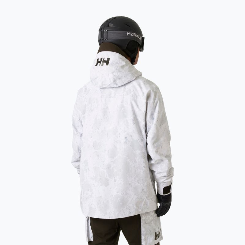 Мъжко скиорско яке Helly Hansen Ullr D Insulated Anorak grey fog snow camo aop 2