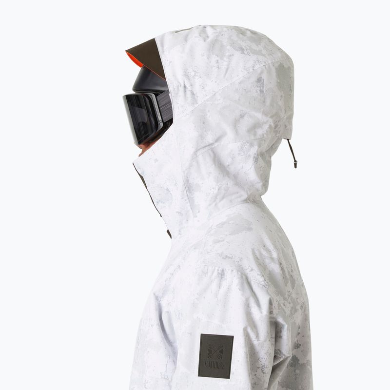 Мъжко скиорско яке Helly Hansen Ullr D Insulated Anorak grey fog snow camo aop 3