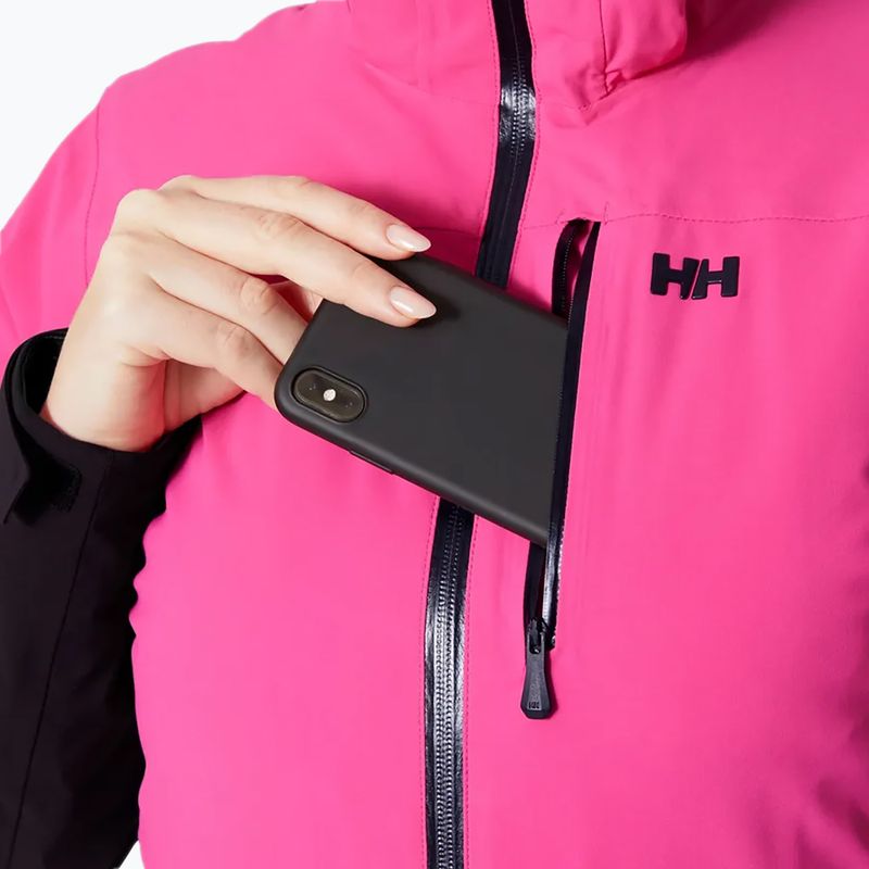 Дамско скиорско яке Helly Hansen Alphelia dragon fruit black 7