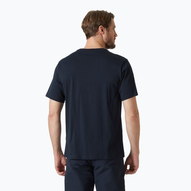 Мъжка тениска Helly Hansen Logo 2.0 navy 2