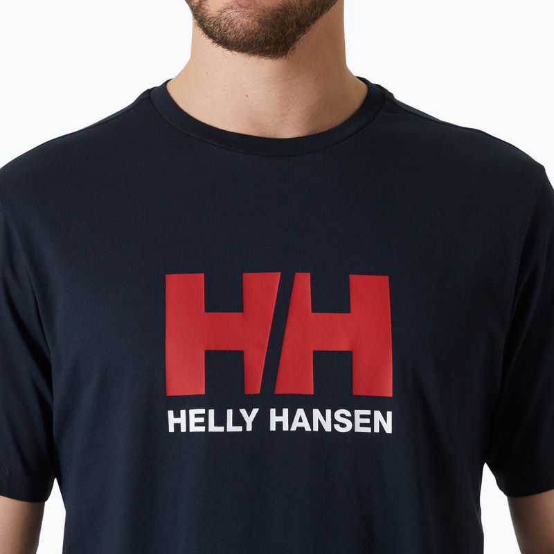 Мъжка тениска Helly Hansen Logo 2.0 navy 3