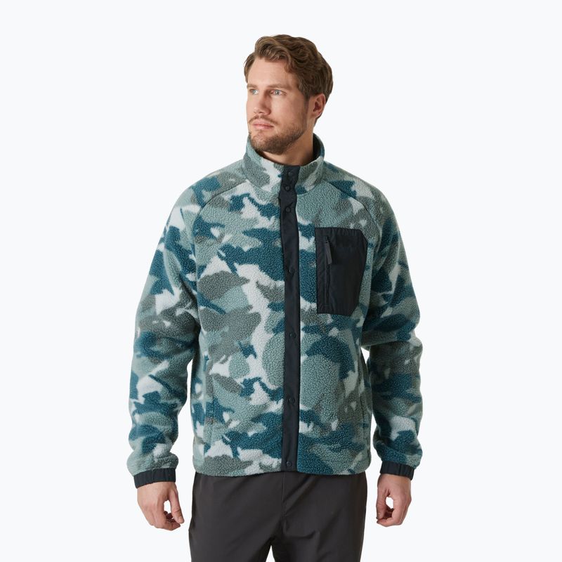 Мъжки суитшърт Helly Hansen Panorama Pile Snap dark creek woodland camo