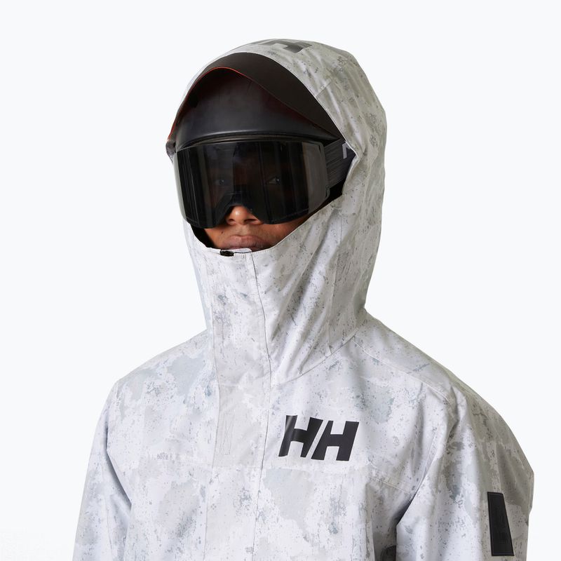 Мъжко ски яке Helly Hansen Ullr D Shell Graphic grey fog snow camo aop 3