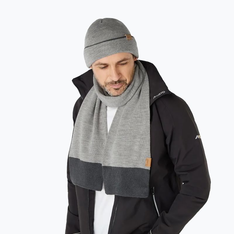 Комплект шапка + шал Musto Tipped Beanie & Scarf Gift Set grey/ melange 4