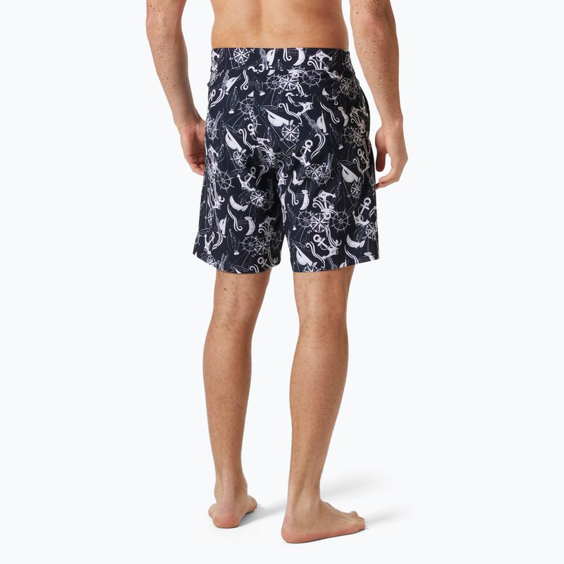 Мъжки шорти за плуване Helly Hansen Newport Boardshorts 8" navy nautical aop 2