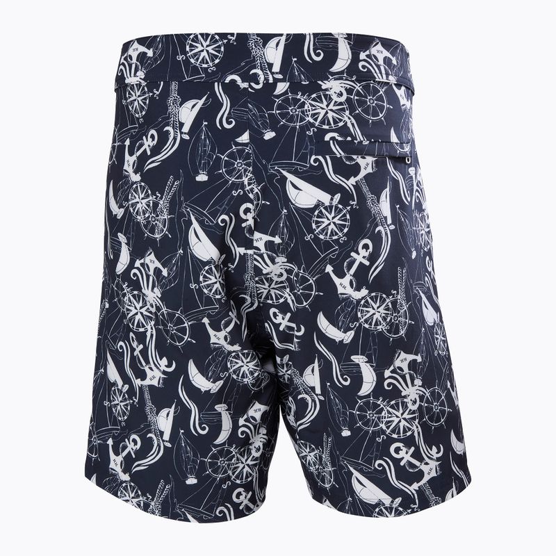 Мъжки шорти за плуване Helly Hansen Newport Boardshorts 8" navy nautical aop 6
