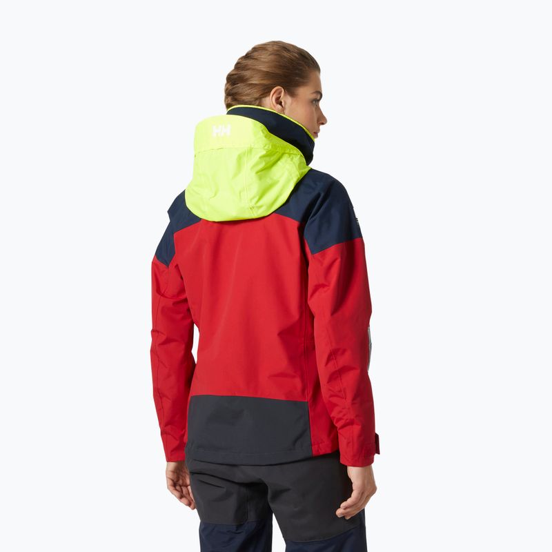 Дамско ветроходно яке Helly Hansen Pier 4.0 red 2