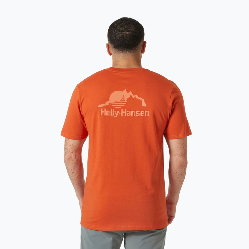 Мъжка тениска Helly Hansen Nord Graphic patrol orange 2