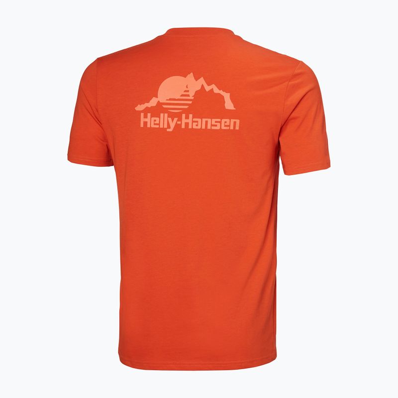 Мъжка тениска Helly Hansen Nord Graphic patrol orange 5